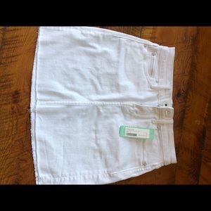 Vineyard Vines Katy Raw Hem Denim Skirt